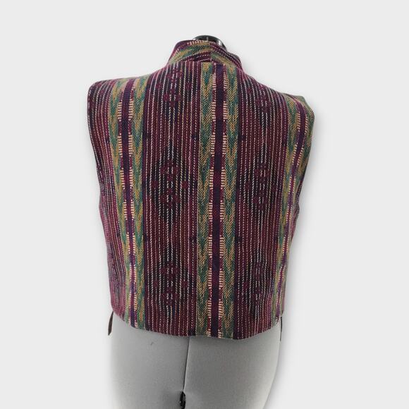 Outback Adventurous Clothing Vest Womens L Tapestry Artsy Boho Hippie Unique VTG - Picture 8 of 12